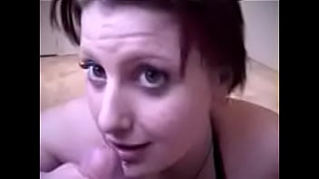 Sexy Chick With Lip Peircing Swallows A Hot Load